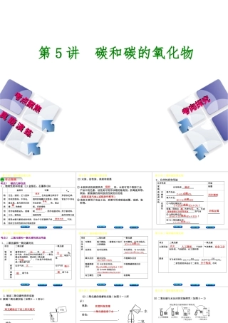 （河北专版）中考化学复习 第5课时 碳和碳的氧化物课件-人教版初中九年级全册化学课件