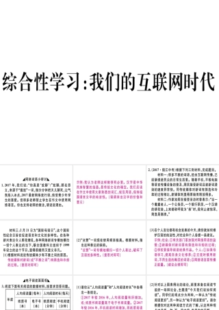 （河北专用）八年级语文上册 第四单元 综合性学习 我们的互联网时代习题课件 新人教版-新人教版初中八年级上册语文课件