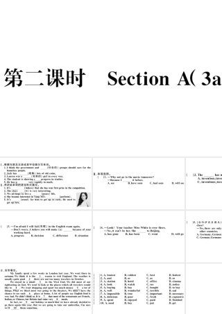 （河南专版）八年级英语下册 Unit 9 Have you ever been to a museum第二课时习题课件（新版）人教新目标版-（新版）人教新目标版初中八年级下册英语课件