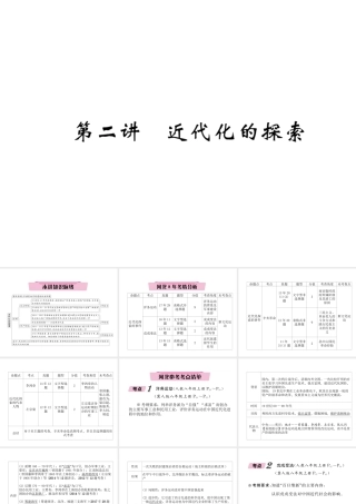 （河北专版）中考历史总复习 第2讲 近代化的探索必考考点清单课件-人教版初中九年级全册历史课件