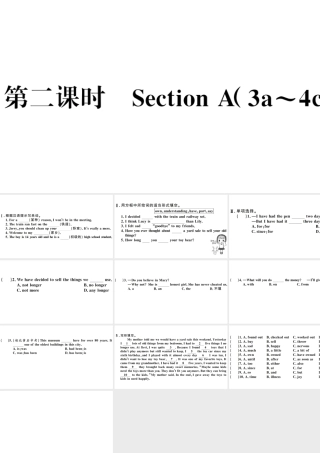（河南专版）八年级英语下册 Unit 10 I’ve had this bike for three years第二课时习题课件（新版）人教新目标版-（新版）人教新目标版初中八年级下册英语课件