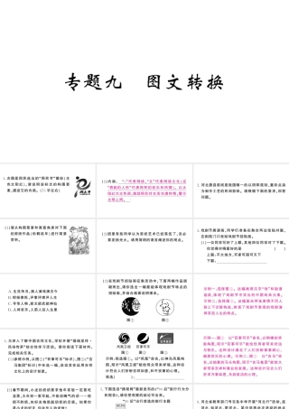 （河北专版）八年级语文上册 专题九 图文转换课件 新人教版-新人教版初中八年级上册语文课件