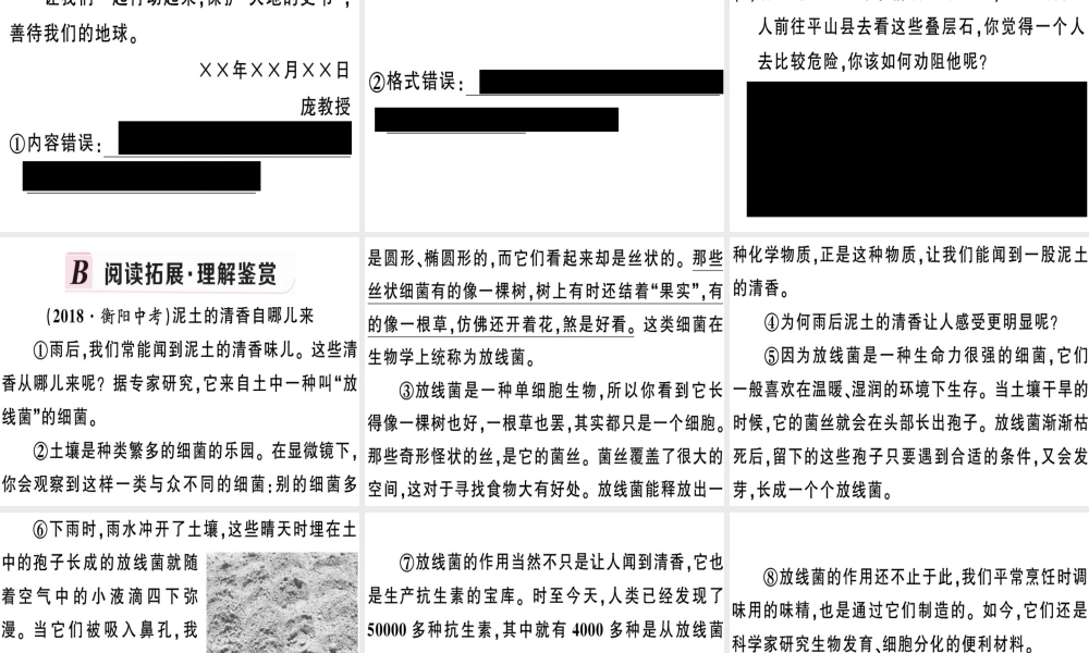 （河南专版）春八年级语文下册 第二单元 8 时间的脚印习题课件 新人教版-新人教版初中八年级下册语文课件