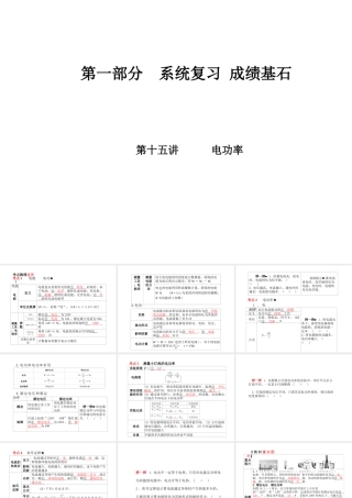 （河北专版）中考物理 第一部分 系统复习 成绩基石 第15讲 电功率课件-人教版初中九年级全册物理课件