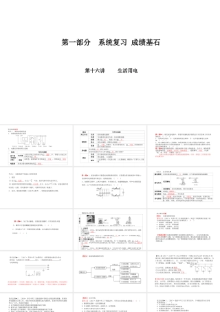 （河北专版）中考物理 第一部分 系统复习 成绩基石 第16讲 生活用电课件-人教版初中九年级全册物理课件
