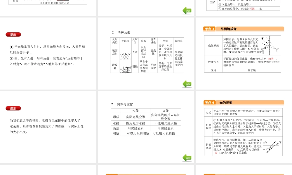 （河北专版）中考物理总复习 第2讲 光现象课件-人教版初中九年级全册物理课件