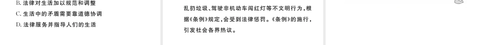 （河南专版）七年级道德与法治下册 第四单元 走进法治天地 第九课 法律在我们身边 第2框 法律保障生活习题课件 新人教版-新人教版初中七年级下册政治课件