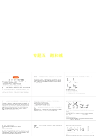 （河北专版）中考化学复习 专题五 酸和碱（试卷部分）课件-人教版初中九年级全册化学课件