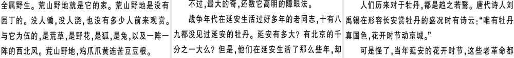 （河南专版）春八年级语文下册 第一单元 2 回延安习题课件 新人教版-新人教版初中八年级下册语文课件