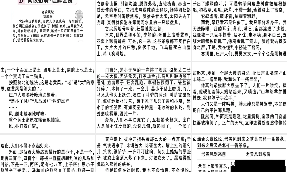（河南专版）春八年级语文下册 第一单元 3 安塞腰鼓习题课件 新人教版-新人教版初中八年级下册语文课件