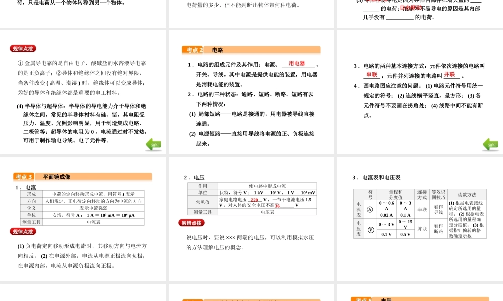 （河北专版）中考物理总复习 第16讲 电路 电流 电压 电阻课件-人教版初中九年级全册物理课件