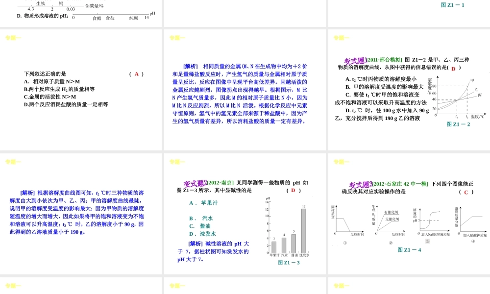 （河北专版）中考化学教材化总复习 能力提升课件 冀教版