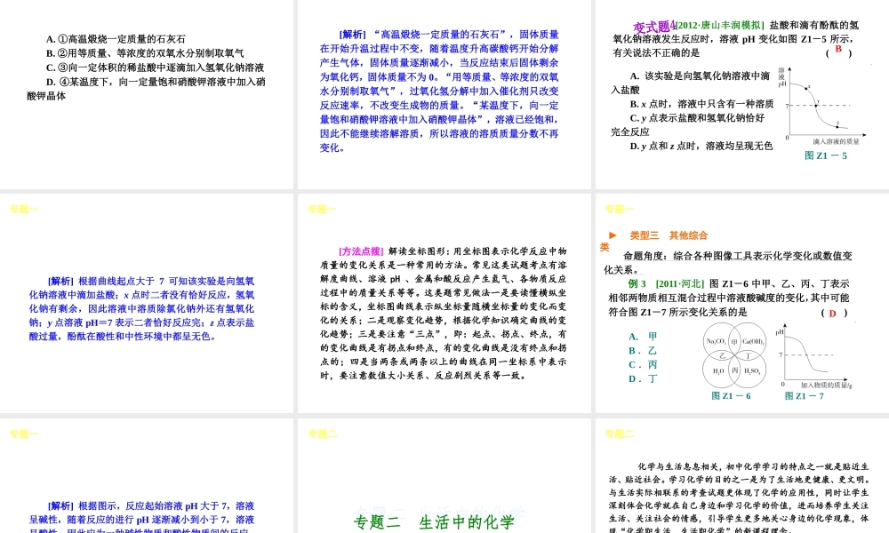 （河北专版）中考化学教材化总复习 能力提升课件 冀教版