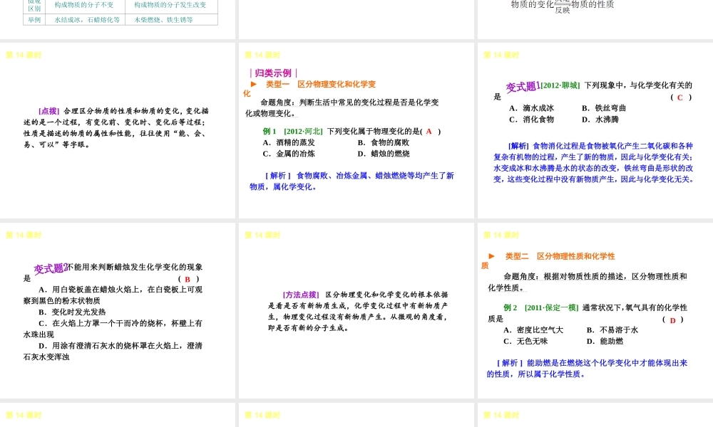 （河北专版）中考化学教材化总复习 主题三 物质的化学变化课件 冀教版