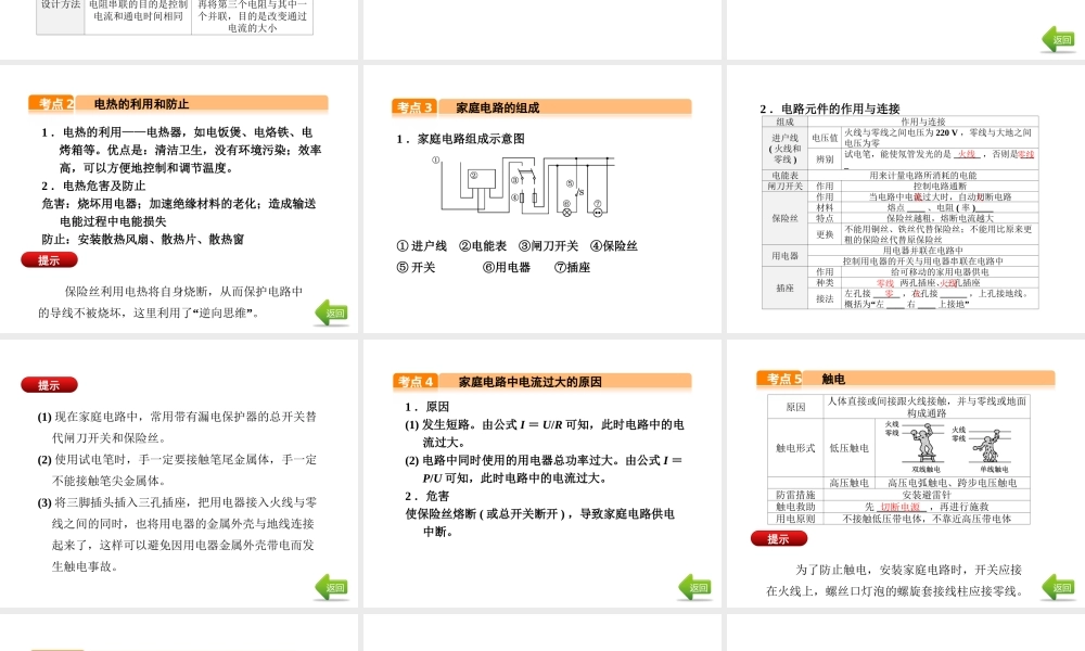 （河北专版）中考物理总复习 第19讲 电热与安全用电课件-人教版初中九年级全册物理课件