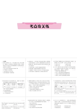 （河北专版）中考历史总复习 第19讲 凡尔赛—华盛顿体系下的世界考点攻关练课件-人教版初中九年级全册历史课件