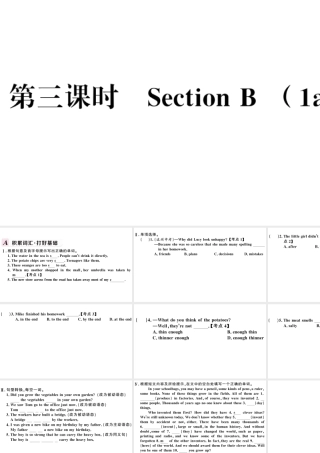 （河北专版）秋九年级英语全册 Unit 6 When was it invented第三课时习题课件（新版）人教新目标版-（新版）人教新目标版初中九年级全册英语课件