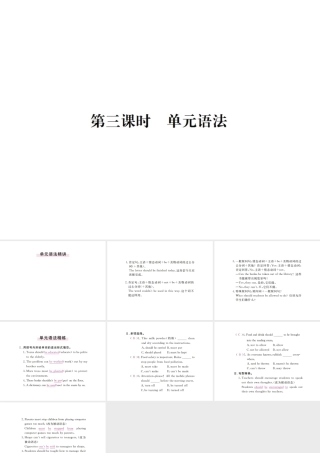 （河北专版）九年级英语全册 Unit 7 Teenagers should be allowed to choose their own clothes（第3课时）习题课件 （新版）人教新目标版-（新版）人教新目标版初中九年级全册英语课件