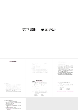 （河北专版）九年级英语全册 Unit 8 It must belong to Carla（第3课时）习题课件 （新版）人教新目标版-（新版）人教新目标版初中九年级全册英语课件