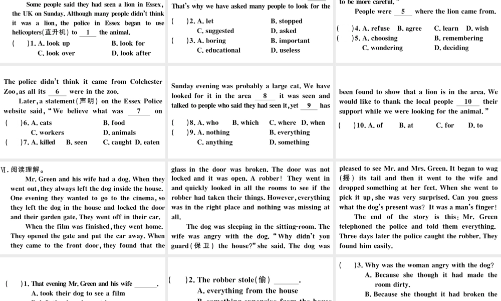 （河北专版）秋九年级英语全册 Unit 8 It must belong to Carla第二课时习题课件（新版）人教新目标版-（新版）人教新目标版初中九年级全册英语课件