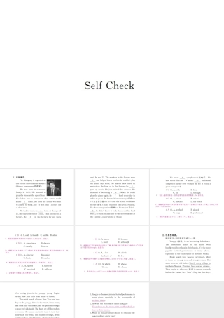 （河北专版）九年级英语全册 Unit 9 I like music that I can dance to Self Check习题课件 （新版）人教新目标版-（新版）人教新目标版初中九年级全册英语课件