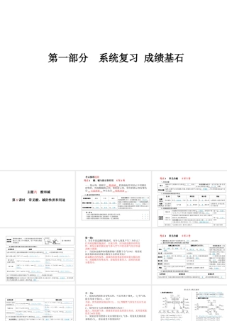 （河北专版）中考化学总复习 第一部分 系统复习 成绩基石 模块一 身边的化学物质 主题六 酸和碱 第1课时 常见酸、碱的性质和用途课件 新人教版-新人教版初中九年级全册化学课件