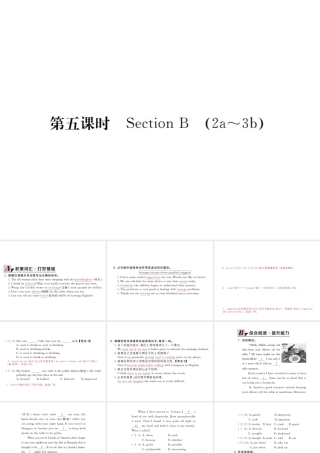 （河北专版）九年级英语全册 Unit 10 You’re supposed to shake hands（第5课时）习题课件 （新版）人教新目标版-（新版）人教新目标版初中九年级全册英语课件