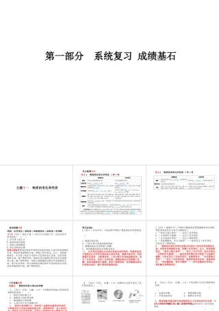 （河北专版）中考化学总复习 第一部分 系统复习 成绩基石 主题十一 物质的变化和性质课件 新人教版-新人教版初中九年级全册化学课件
