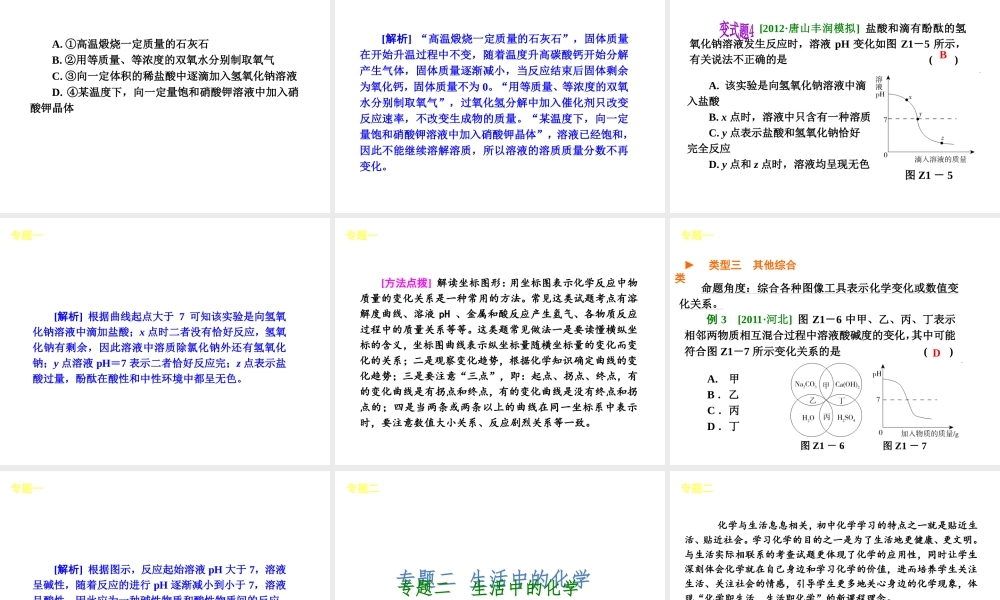 （河北专用）2013届中考化学复习方案 能力提升课件 