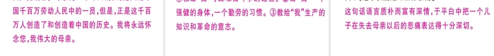 （河北专用）八年级语文上册 第二单元 6 回忆我的母亲习题课件 新人教版-新人教版初中八年级上册语文课件