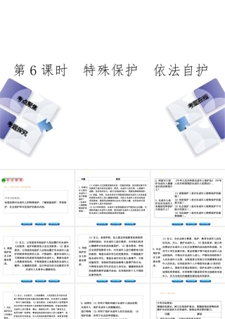 （河北专版）中考政治复习方案 第二单元 学法知法 依法自护 第6课时 特殊保护 依法自护课件-人教版初中九年级全册政治课件