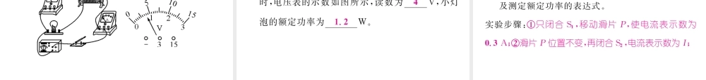 （河北专版）中考物理总复习 第一编 教材知识梳理 第十四讲 电功率 课时2 测量小灯泡的电功率课件-人教版初中九年级全册物理课件