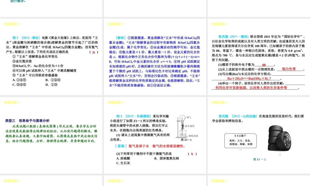 （河南专版）中考化学教材化总复习 能力提升课件