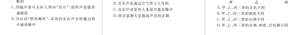 （河北专版）中考物理总复习 第一编 教材知识梳理 第一讲 声现象课件-人教版初中九年级全册物理课件