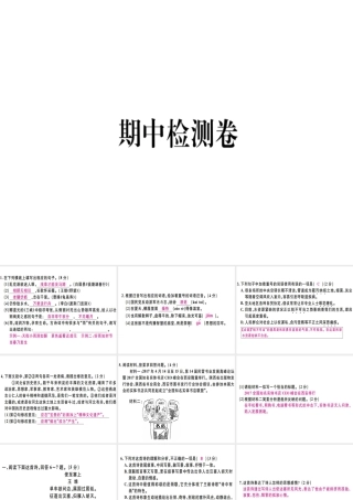 （河北专用）八年级语文上册 期中检测卷习题课件 新人教版-新人教版初中八年级上册语文课件