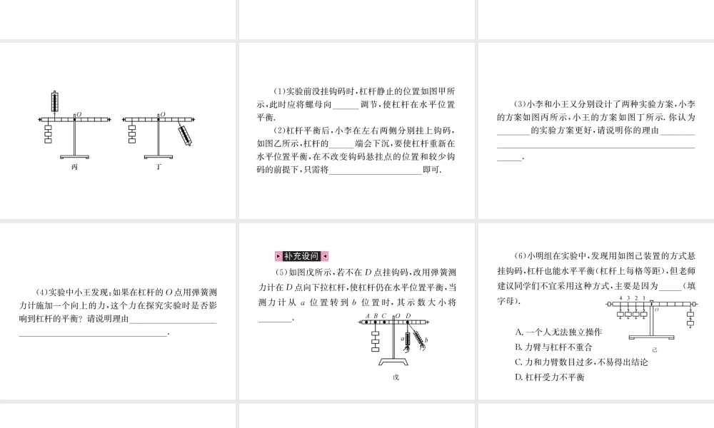 （河北专版）秋中考物理总复习 第14讲 简单机械课件-人教版初中九年级全册物理课件