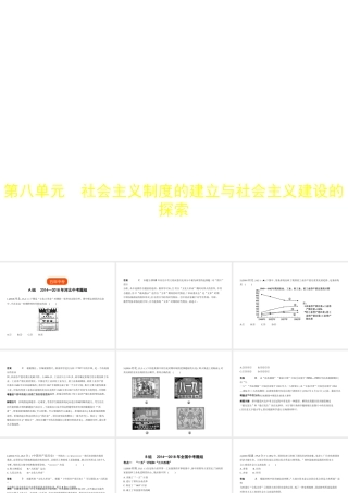 （河北专用）中考历史一轮复习 第八单元 社会主义制度的建立与社会主义建设的探索（试卷部分）课件-人教版初中九年级全册历史课件