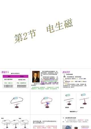 （黔西南地区）秋九年级物理全册 第20章 电与磁 第2节 电生磁教学课件 （新版）新人教版-（新版）新人教版初中九年级全册物理课件