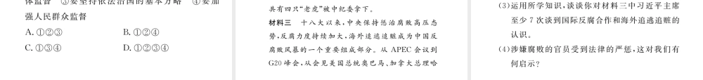 （河北专版）中考政治总复习 热点专题攻略 专题2 推进依法治国 建设政治文明课件-人教版初中九年级全册政治课件