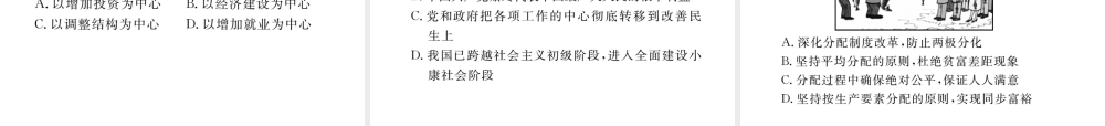 （河北专版）中考政治总复习 热点专题攻略 专题6 推进供给侧改革 构建发展新体制课件-人教版初中九年级全册政治课件