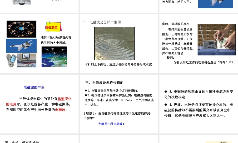 （黔西南地区）秋九年级物理全册 第21章 信息的传递 第2节 电磁波的海洋课件 （新版）新人教版-（新版）新人教版初中九年级全册物理课件