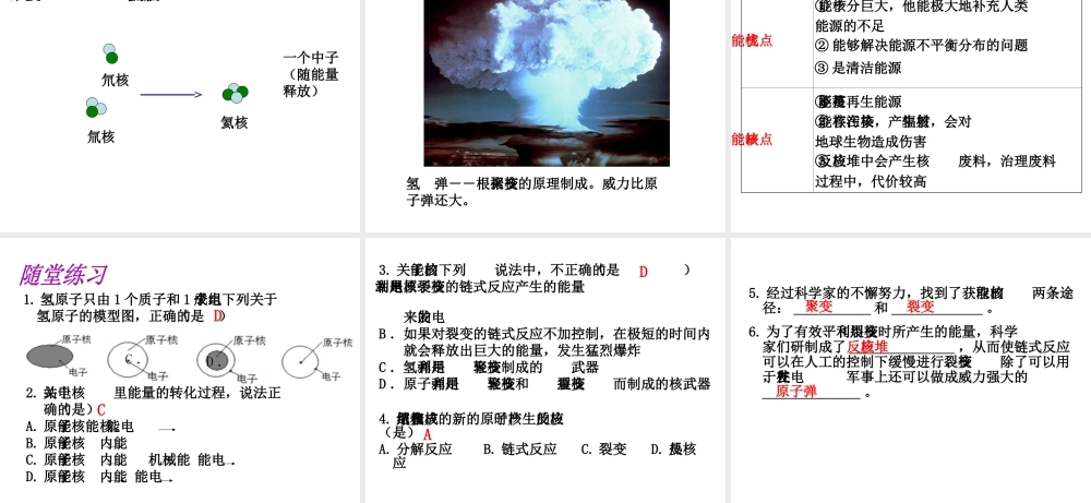 （黔西南地区）秋九年级物理全册 第22章 能源与可持续发展 第2节 核能教学课件 （新版）新人教版-（新版）新人教版初中九年级全册物理课件