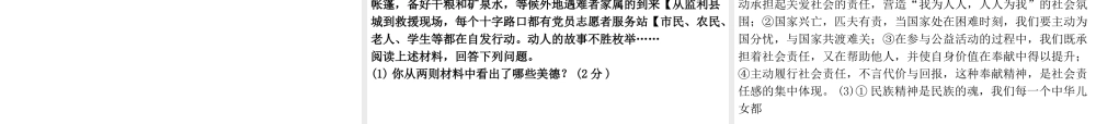 （河北专版）中考政治总复习模拟试卷课件-人教版初中九年级全册政治课件