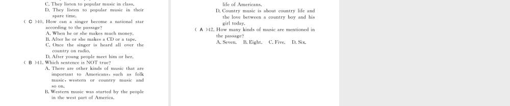 （黄冈专用）秋九年级英语全册 Unit 9 I like music that I can dance to Self Check习题课件 （新版）人教新目标版-（新版）人教新目标版初中九年级全册英语课件