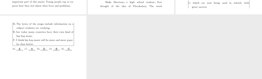 （黄冈专用）秋九年级英语全册 Unit 9 I like music that I can dance to（第2课时）习题课件 （新版）人教新目标版-（新版）人教新目标版初中九年级全册英语课件