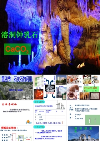 （骨干教师竞赛作品）初中化学 石灰石的利用课件2