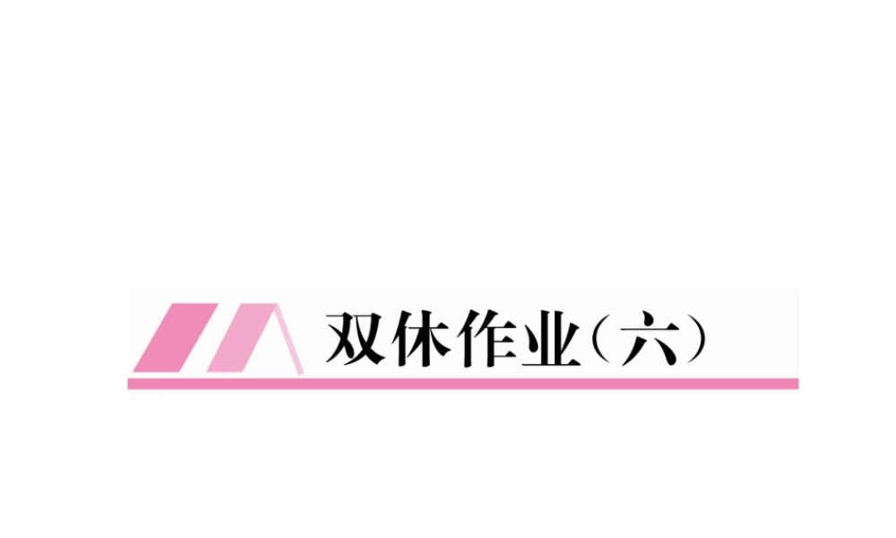 （黔西南专版）春七年级数学下册 双休作业（六）作业课件 （新版）新人教版-（新版）新人教版初中七年级下册数学课件