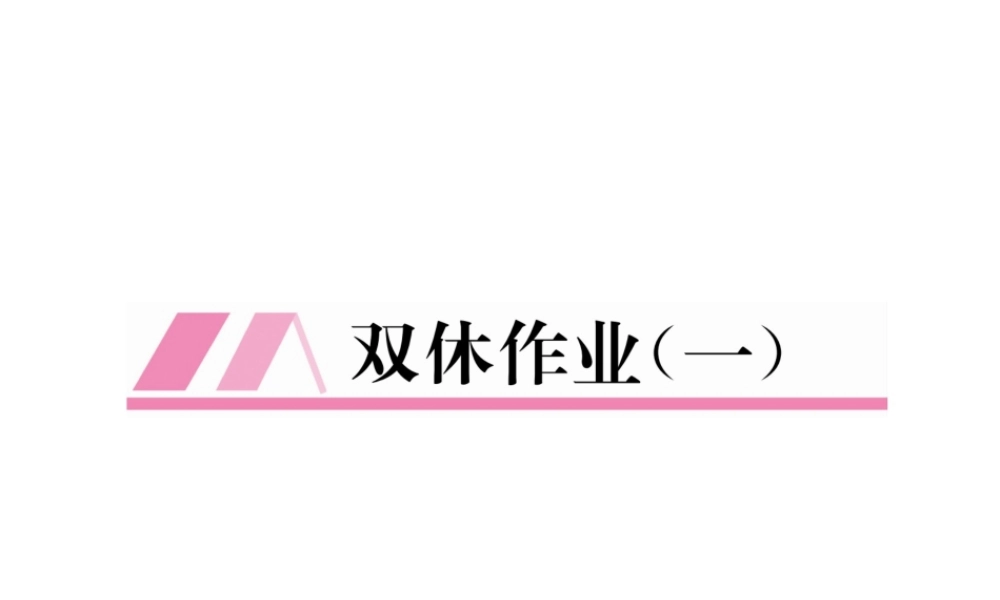 （黔西南专版）春七年级数学下册 双休作业（一）作业课件 （新版）新人教版-（新版）新人教版初中七年级下册数学课件