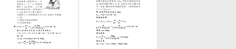 （黔东南专版）八年级物理上册 期末复习六 质量与密度习题课件 （新版）新人教版-（新版）新人教版初中八年级上册物理课件