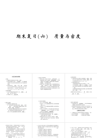 （黔东南专版）八年级物理上册 期末复习六 质量与密度习题课件 （新版）新人教版-（新版）新人教版初中八年级上册物理课件